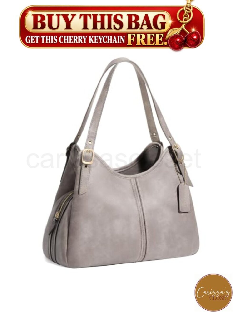 ✨Soft PU Leather Hobo Shoulder Bag Vintage Slouchy Purse for Women